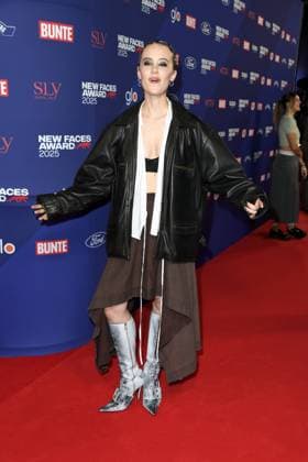 Paula Engels at the presentation of the BUNTE New Face Award at the Festsaal Kreuzberg in Berlin on 08 10 2025