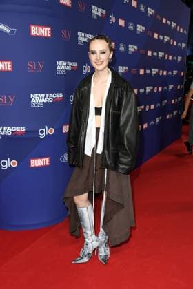 Paula Engels at the presentation of the BUNTE New Face Award at the Festsaal Kreuzberg in Berlin on 08 10 2025
