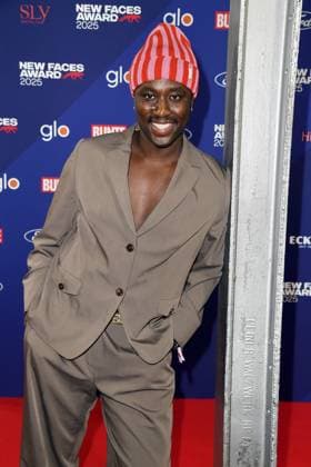 Jonny Mahoro at the BUNTE New Face Awards ceremony at the Festsaal Kreuzberg in Berlin on 08 10 2025
