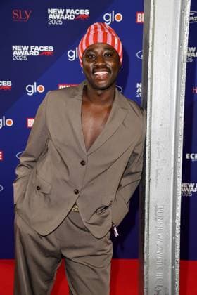 Jonny Mahoro at the BUNTE New Face Awards ceremony at the Festsaal Kreuzberg in Berlin on 08 10 2025