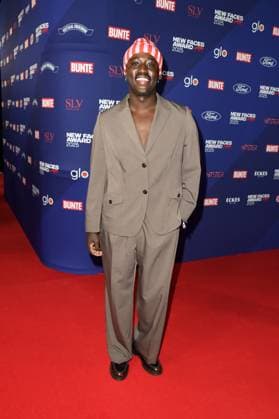 Jonny Mahoro at the BUNTE New Face Awards ceremony at the Festsaal Kreuzberg in Berlin on 08 10 2025