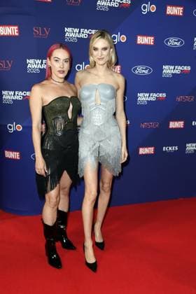 Pretty Pink and Kim Hnizdo at the BUNTE New Face AWARDS ceremony at the Festsaal Kreuzberg in Berlin on 08 10 2025