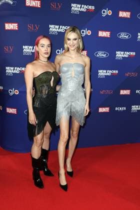 Pretty Pink and Kim Hnizdo at the BUNTE New Face AWARDS ceremony at the Festsaal Kreuzberg in Berlin on 08 10 2025