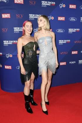 Pretty Pink and Kim Hnizdo at the BUNTE New Face AWARDS ceremony at the Festsaal Kreuzberg in Berlin on 08 10 2025