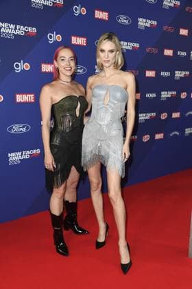 Pretty Pink and Kim Hnizdo at the BUNTE New Face AWARDS ceremony at the Festsaal Kreuzberg in Berlin on 08 10 2025