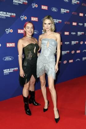 Pretty Pink and Kim Hnizdo at the BUNTE New Face AWARDS ceremony at the Festsaal Kreuzberg in Berlin on 08 10 2025