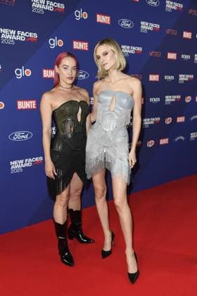 Pretty Pink and Kim Hnizdo at the BUNTE New Face AWARDS ceremony at the Festsaal Kreuzberg in Berlin on 08 10 2025