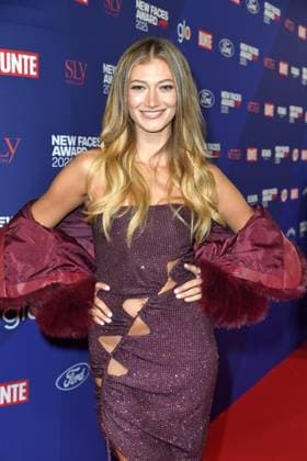 Leonie Burger at the BUNTE New Face AWARDS ceremony at the Festsaal Kreuzberg in Berlin on 08 10 2025