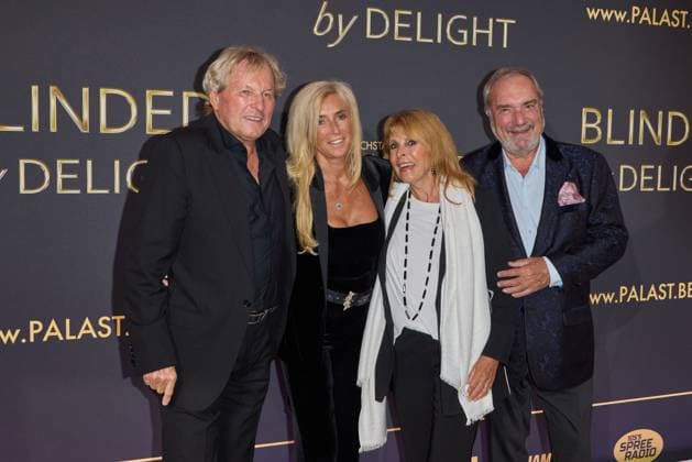 Bernhard Brink, Ute Brink, Ireen Sheer and Klaus Juergen Kahl World premiere of the show BLINDED by DELIGHT at Friedrichstadt Palast Berlin on 08 10 2025 Premiere BLINDED by DELIGHT