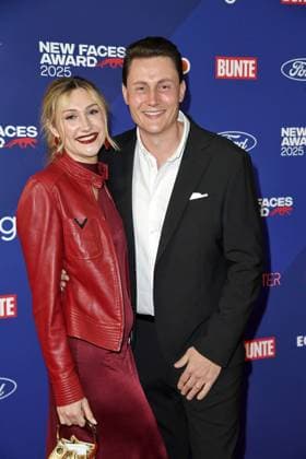 Lisa Walser and Henry Walser at the BUNTE New Face Awards ceremony at the Festsaal Kreuzberg in Berlin on 08 10 2025