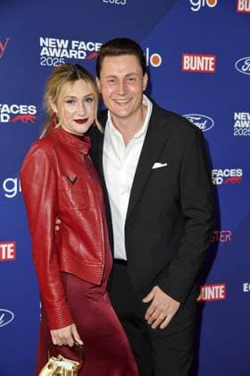 Lisa Walser and Henry Walser at the BUNTE New Face Awards ceremony at the Festsaal Kreuzberg in Berlin on 08 10 2025