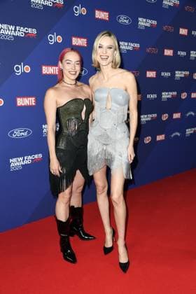 Pretty Pink and Kim Hnizdo at the BUNTE New Face AWARDS ceremony at the Festsaal Kreuzberg in Berlin on 08 10 2025