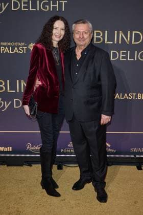 Petra Boellman and Waldemar Hartmann World premiere of the show BLINDED by DELIGHT at Friedrichstadt Palast Berlin on 08 10 2025 Premiere BLINDED by DELIGHT