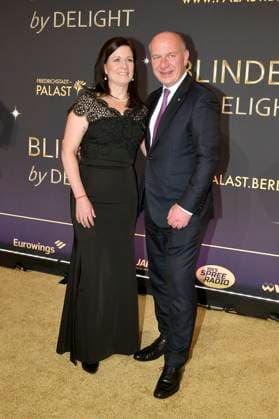Katharina Günther Wünsch and Kai Wegner at the world premiere of the Blinded by Delight Grand Show 2025 at Friedrichstadt Palast Berlin, 08 10 2025 Foto:xM.xBehrensx xFuturexImagex blinded_5078