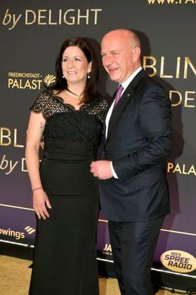 Katharina Günther Wünsch and Kai Wegner at the world premiere of the Blinded by Delight Grand Show 2025 at Friedrichstadt Palast Berlin, 08 10 2025 Foto:xM.xBehrensx xFuturexImagex blinded_5080