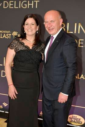 Katharina Günther Wünsch and Kai Wegner at the world premiere of the Blinded by Delight Grand Show 2025 at Friedrichstadt Palast Berlin, 08 10 2025 Foto:xM.xBehrensx xFuturexImagex blinded_5081
