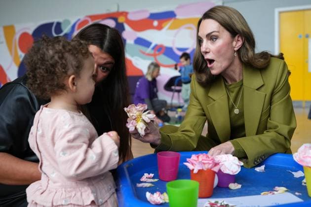 The Princess of Wales visits Home-Start Oxford The Princess of Wales visits Home-Start Oxford to meet and talk to families, and the volunteers who support them at Rose Hill Community Centre, Oxford, Oxfordshire, UK, on the 9th October 2025. Picture by Kirsty Wigglesworth WPA-Pool Oxford Rose Hill Community Centre Oxfordshire United Kingdom  WHA-0803