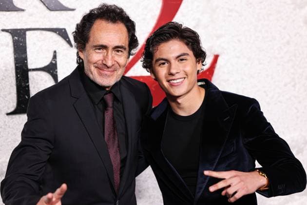 World Premiere Of Universal Pictures And Blumhouse Productions Black Phone 2 Mexican actor Demian Bichir (Demian Bichir) and Miguel Mora arrive at the World Premiere Of Universal Pictures And Blumhouse Productions Black Phone 2 held at the TCL Chinese Theatre IMAX in Hollywood, Los Angeles, California, United States. TCL Chinese Theatre IMAX, Hollywood, Los Angeles, California, USA California United States  Copyright: xImagexPressxAgencyx originalFilename: collin-worldpre251009_np8ai.jpg