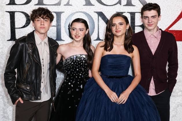 World Premiere Of Universal Pictures And Blumhouse Productions Black Phone 2 Aidan McGraw, American actress Violet McGraw, American actress Madeleine McGraw and Jack McGraw arrive at the World Premiere Of Universal Pictures And Blumhouse Productions Black Phone 2 held at the TCL Chinese Theatre IMAX in Hollywood, Los Angeles, California, United States. TCL Chinese Theatre IMAX, Hollywood, Los Angeles, California, USA California United States  Copyright: xImagexPressxAgencyx originalFilename: collin-worldpre251009_npf5g.jpg
