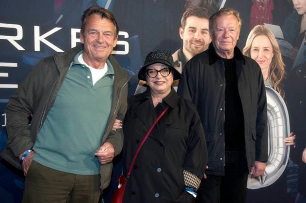 Krystian Martinek, Manon Strache and guest at the premiere of the ZDF crime series Ein starkes Team Für immer jung in the Astor Film Lounge Berlin, 08 10 2025 Foto:xC.xBehringx xFuturexImagex team_5033