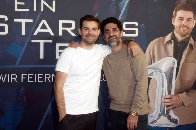 Lucas Reiber and Reza Brojerdi at the premiere of the ZDF crime series Ein starkes Team Für immer jung in the Astor Film Lounge Berlin, 08 10 2025 Foto:xC.xBehringx xFuturexImagex team_5049