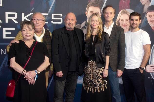 Manon Strache, Jaecki Schwarz, Florian Martens, Stefanie Stappenbeck, Arnfried Lerche and Lucas Reiber at the premiere of the ZDF crime series Ein starkes Team Für immer jung in the Astor Film Lounge Berlin, 08 10 2025 Foto:xC.xBehringx xFuturexImagex team_5057