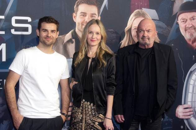 Lucas Reiber, Stefanie Stappenbeck and Florian Martens at the premiere of the ZDF crime series Ein starkes Team Für immer jung in the Astor Film Lounge Berlin, 08 10 2025 Foto:xC.xBehringx xFuturexImagex team_5059