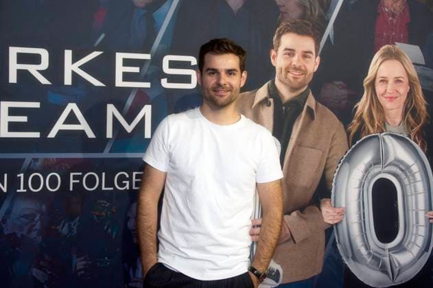 Lucas Reiber at the premiere of the ZDF crime series Ein starkes Team Für immer jung in the Astor Film Lounge Berlin, 08 10 2025 Foto:xC.xBehringx xFuturexImagex team_5077