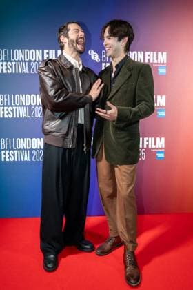 The BFI London Film Festival Gala of the UK premiere of TWINLESS, taking place on Thursday 9th of October 2025 at Curzon Soho in London, UK. Dylan O™Brien and James Sweeney at the BFI London Film Festival Gala of the UK premiere of TWINLESS, taking place on Thursday 9th of October 2025 at Curzon Soho in London, UK., Credit:Oleksii Ovcharenko Avalon United Kingdom, London  Copyright: xOleksiixOvcharenkox xAvalonx 1044390961