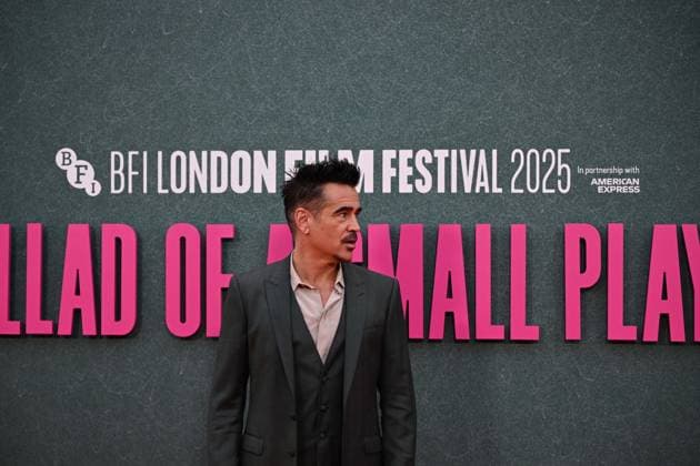 BFI London Film Festival LONDON, UNITED KINGDOM - OCTOBER 9: Irish actor Colin Farrell attends the premiere of the film Ballad of a Small Player during the 69th BFI London Film Festival at the Royal Festival Hall on October 9, 2025, in London, United Kingdom. Rasid Necati Aslim Anadolu London United Kingdom. Editorial use only. Please get in touch for any other usage.  Copyright: x2025xAnadoluxRasidxNecatixAslimx
