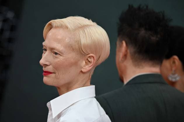 BFI London Film Festival LONDON, UNITED KINGDOM - OCTOBER 9: Tilda Swinton attend the premiere of the film Ballad of a Small Player during the 69th BFI London Film Festival at the Royal Festival Hall on October 9, 2025, in London, United Kingdom. Rasid Necati Aslim Anadolu London United Kingdom. Editorial use only. Please get in touch for any other usage.  Copyright: x2025xAnadoluxRasidxNecatixAslimx