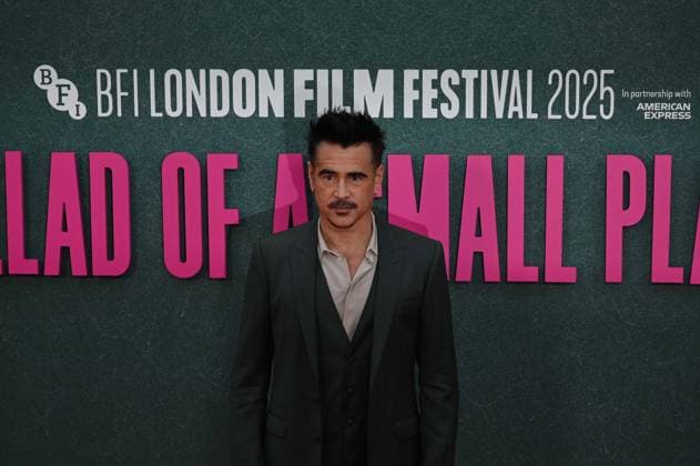 Ballad of a Small Player Headline Gala - The 69th BFI London Film Festival LONDON, UNITED KINGDOM - OCTOBER 9: Colin Farrell attends the Ballad of a Small Player Headline Gala at the 69th BFI London Film Festival at The Royal Festival Hall on October 09, 2025 in London, United Kingdom on October 9, 2025. Rasid Necati Aslim Anadolu London United Kingdom. Editorial use only. Please get in touch for any other usage.  Copyright: x2025xAnadoluxRasidxNecatixAslimx
