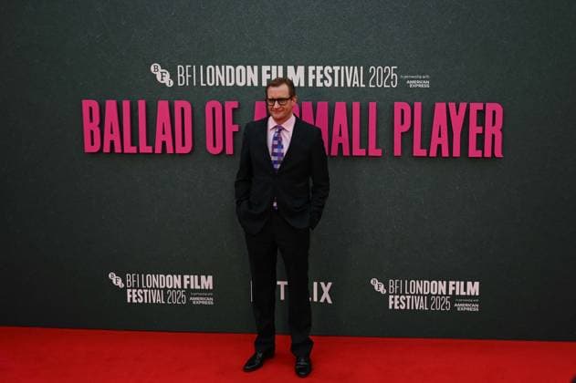 Ballad of a Small Player Gala - 69th BFI London Film Festival LONDON, UNITED KINGDOM - OCTOBER 9: Producer Mike Goodridge attends the Ballad of a Small Player Headline Gala at the 69th BFI London Film Festival at The Royal Festival Hall in London, United Kingdom on October 9, 2025. Rasid Necati Aslim Anadolu London United Kingdom. Editorial use only. Please get in touch for any other usage.  Copyright: x2025xAnadoluxRasidxNecatixAslimx
