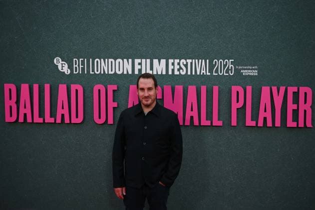 Ballad of a Small Player Gala - 69th BFI London Film Festival LONDON, UNITED KINGDOM - OCTOBER 9: British cinematographer James Friend attends the Ballad of a Small Player Headline Gala at the 69th BFI London Film Festival at The Royal Festival Hall in London, United Kingdom on October 9, 2025. Rasid Necati Aslim Anadolu London United Kingdom. Editorial use only. Please get in touch for any other usage.  Copyright: x2025xAnadoluxRaÅüidxNecatixAslÄ±mx