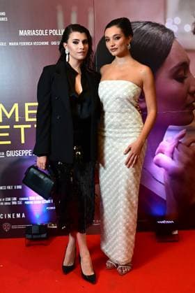 Naples, October 9, 2025. Presentation of the film Romeo and Juliet by Giuseppe Alessio Nuzzo. Pictured: Giovanna Sannino, Mariasole Pollio  Copyright: xRobertoxJandolix xipa-agency.netx xRobertoxJandolix IPA_Agency_IPA66362585