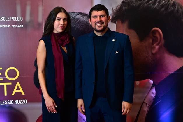 Naples, October 9, 2025. Presentation of the film Romeo and Juliet by Giuseppe Alessio Nuzzo. Pictured: Anna Gaia Sole, Alessio Nuzzo  Copyright: xRobertoxJandolix xipa-agency.netx xRobertoxJandolix IPA_Agency_IPA66362634