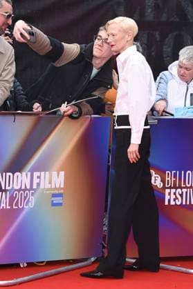 Tilda Swinton at the premiere of the feature film Ballad of a Small Player at the 69 BFI London Film Festival 2025 at the Royal Festival Hall London, 09 10 2025 Foto:xS.xVasx xFuturexImagex small_5012