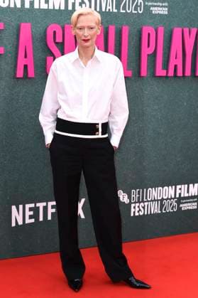 Tilda Swinton at the premiere of the feature film Ballad of a Small Player at the 69 BFI London Film Festival 2025 at the Royal Festival Hall London, 09 10 2025 Foto:xS.xVasx xFuturexImagex small_5013