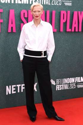 Tilda Swinton at the premiere of the feature film Ballad of a Small Player at the 69 BFI London Film Festival 2025 at the Royal Festival Hall London, 09 10 2025 Foto:xS.xVasx xFuturexImagex small_5014