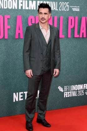 Colin Farrell at the premiere of the feature film Ballad of a Small Player at the 69 BFI London Film Festival 2025 at the Royal Festival Hall London, 09 10 2025 Foto:xS.xVasx xFuturexImagex small_5032