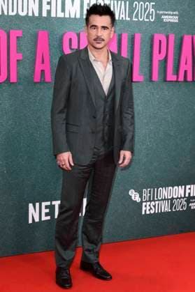 Colin Farrell at the premiere of the feature film Ballad of a Small Player at the 69 BFI London Film Festival 2025 at the Royal Festival Hall London, 09 10 2025 Foto:xS.xVasx xFuturexImagex small_5033