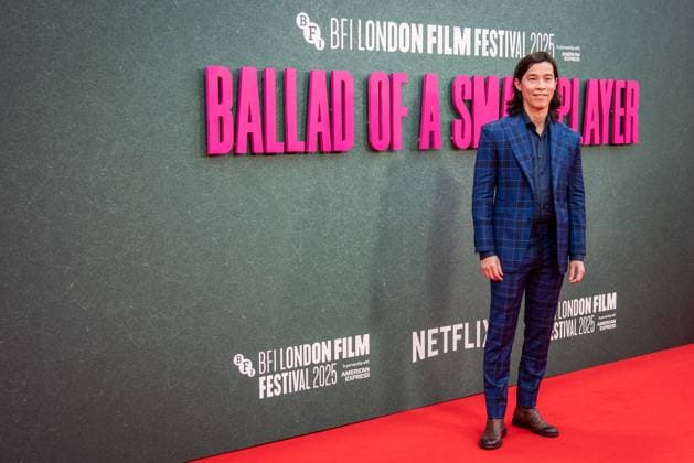 October 9, 2025, London, United Kingdom: Jason Tobin attends the Ballad of a Small Player Headline Gala during the 69th BFI London Film Festival at The Royal Festival Hall. London United Kingdom - ZUMAs197 20251009_aaa_s197_160 Copyright: xLoredanaxSangiulianox