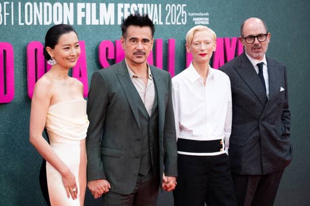 London BFI Ballad of a Small Player Premiere Fala Chen, Colin Farrell, Tilda Swinton and Edward Berger attending the Ballad of a Small Player Premiere as part of the BFI London Film Festival in London, England on October 09, 2025. Photo by Aurore Marechal ABACAPRESS.COM London  Copyright: xMarechalxAurore ABACAx