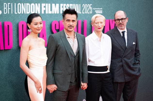 London BFI Ballad of a Small Player Premiere Fala Chen, Colin Farrell, Tilda Swinton and Edward Berger attending the Ballad of a Small Player Premiere as part of the BFI London Film Festival in London, England on October 09, 2025. Photo by Aurore Marechal ABACAPRESS.COM London  Copyright: xMarechalxAurore ABACAx