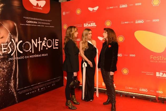 RIO DE JANEIRO, RJ - 09.10.2025: SESSaO ESPECIAL DO FILME DESCONTROLE - A special screening of Descontrole, a new feature film from Migdal Filmes, which premieres in February 2026, starring Carolina Dieckmann. The film follows a 45-year-old writer experiencing a creative crisis and seeking relief through drinking, going from one glass of wine to completely losing control, losing herself to alcoholism. The special screening took place this Thursday, October 9th, at Cine Odeon, Rio de Janeiro, RJ. x2820702x CristianexMota