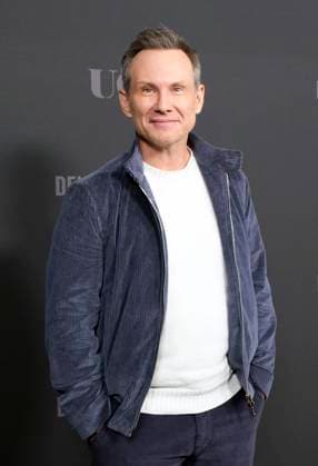 NEW YORK, NY- OCTOBER 9: Christian Slater at Peacock™s Devil In Disguise: John Wayne Gacy Premiere at DGA NY Theater on October 9, 2025 in New York City. Copyright: xKatiexGodowskix