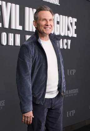 NEW YORK, NY- OCTOBER 9: Christian Slater at Peacock™s Devil In Disguise: John Wayne Gacy Premiere at DGA NY Theater on October 9, 2025 in New York City. Copyright: xKatiexGodowskix