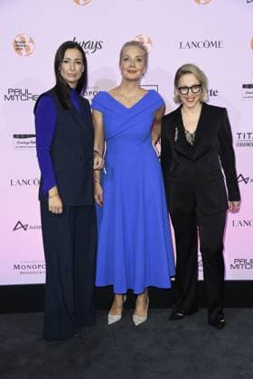 Presentation of the BRIGITTE Award Pinar Atalay,Julija Borissowna Nawalnaja and Susanna Riethmüller Editor-in-Chief BRIGITTE at the BRIGITTE Award ceremony at the Bertelsmann Representative Office in Berlin on 09 10 2025 Copyright: xEventpressxBerndtx