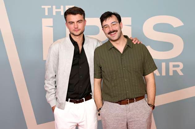 Severin Maier and Phillip Habel at the premiere of the Sky series The Iris Affair at Mathäser Filmpalast Munich, 09 10 2025 Foto:xR.xHeinex xFuturexImagex iris_5028
