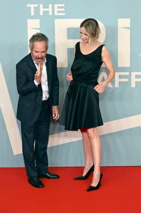 Tom Hollander and Niamh Algar at the premiere of the Sky series The Iris Affair at Mathäser Filmpalast Munich, 09 10 2025 Foto:xR.xHeinex xFuturexImagex iris_5036